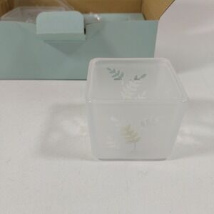 Partylite‎ Square Pair Frosted Votive Candle Holders Set Of 2 P7235 New In Box